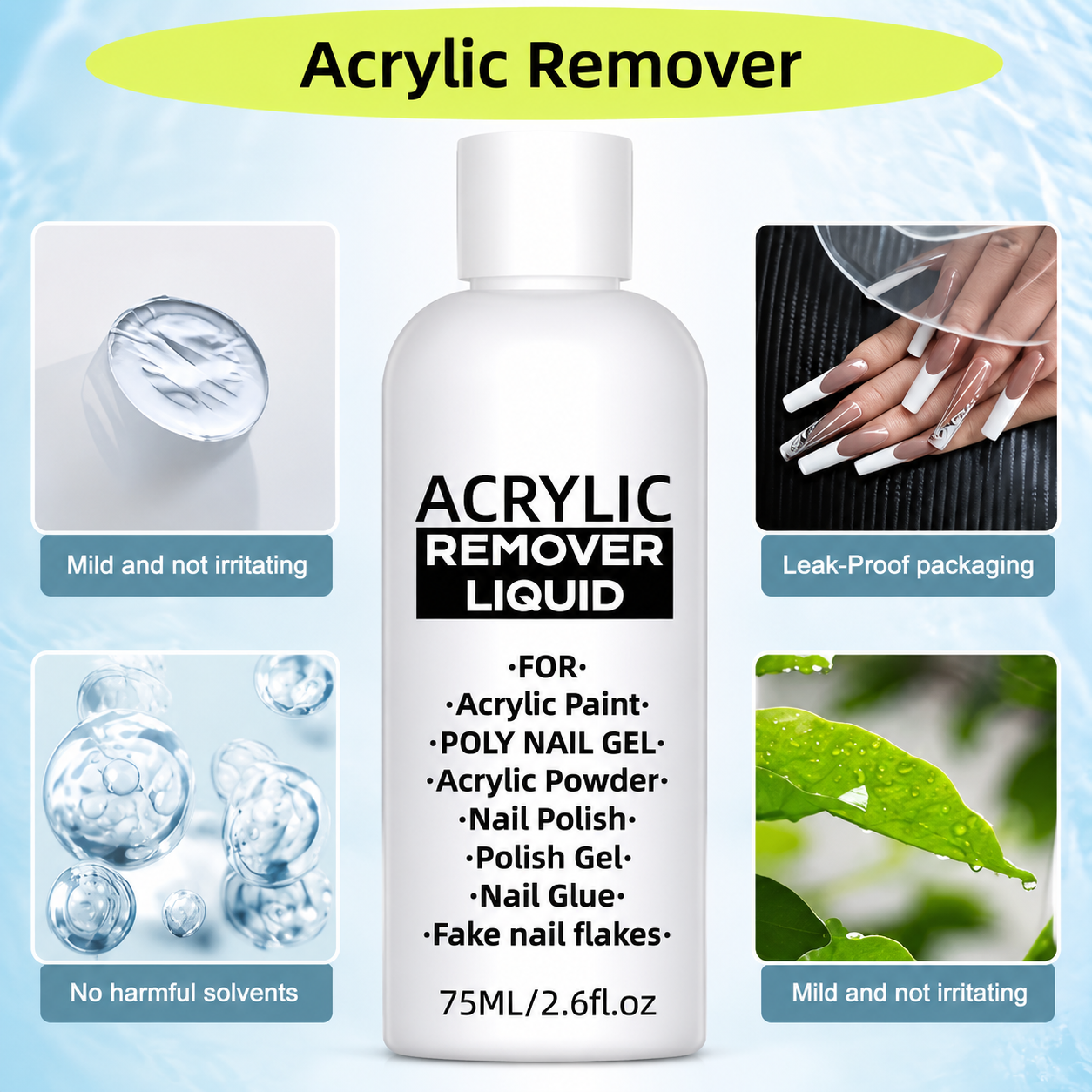 Shanell™ Gentle Acrylic Remover – Effortless Nail Cleanup