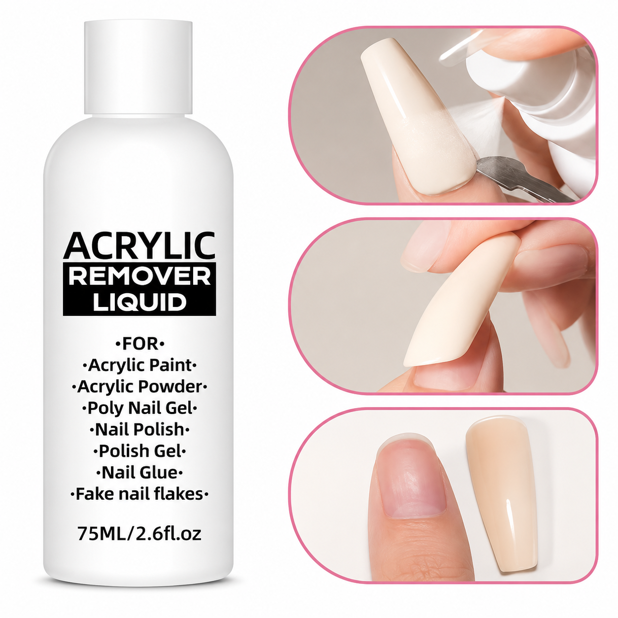 Shanell™ Gentle Acrylic Remover – Effortless Nail Cleanup